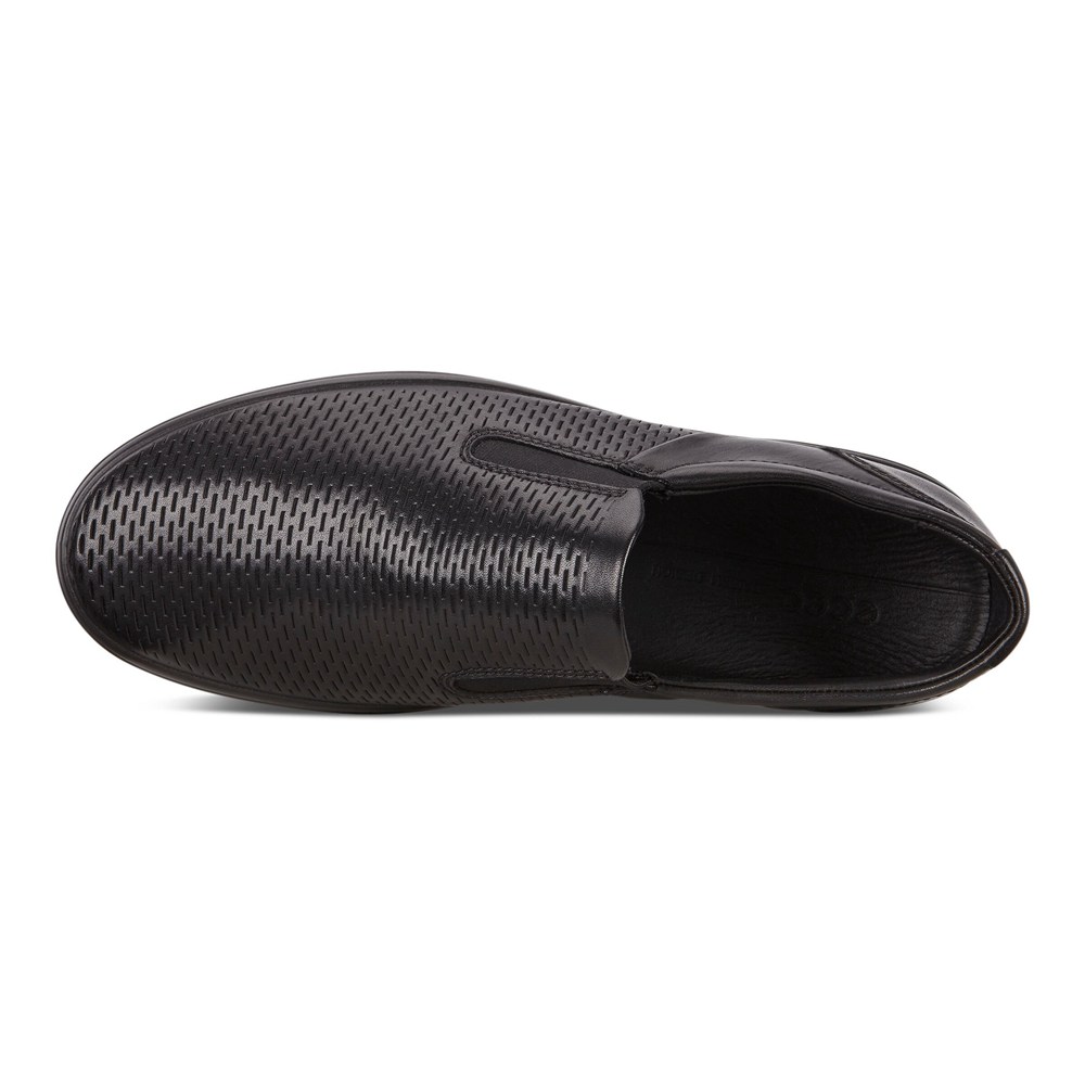 ECCO Mens Slip On Black - Soft 7 Sneakerss - LBN-410273